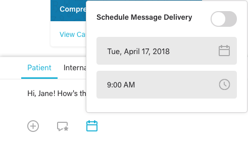 Scheduled message