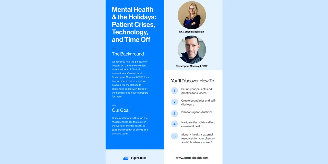 eBook: Mental Health & the Holidays—Patient Crises, Technology, and Time Off