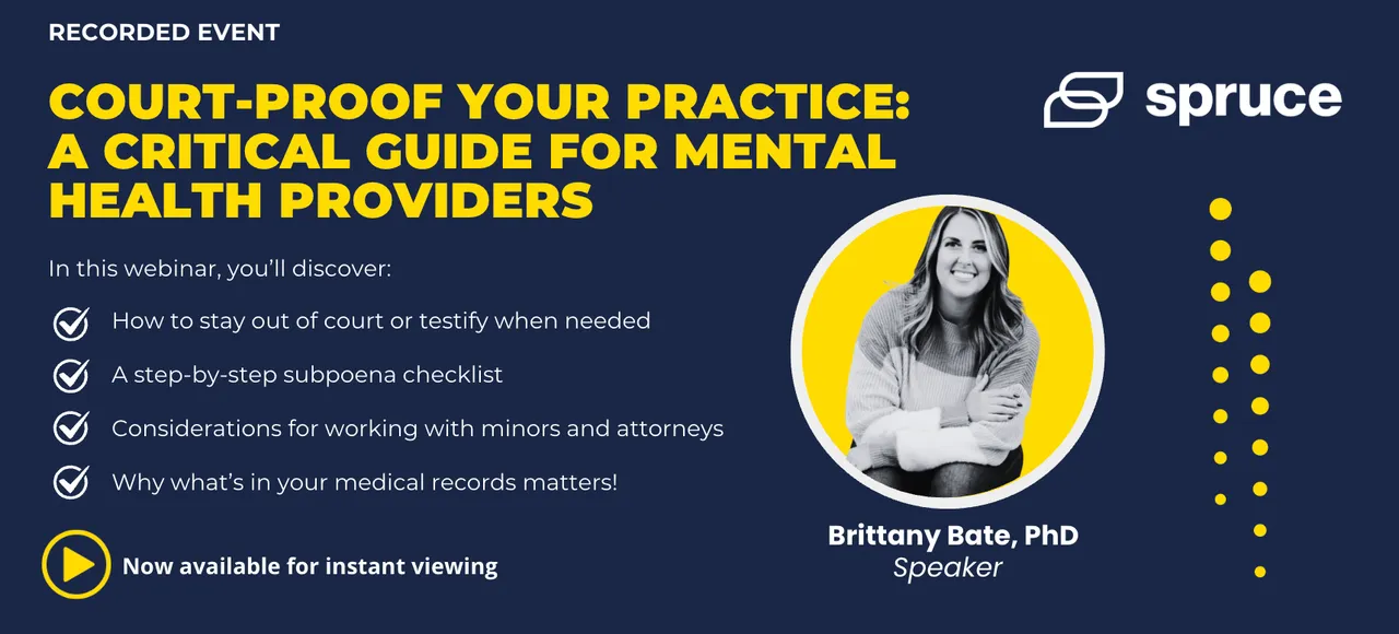 Recording: Court-Proof Your Practice—A Critical Guide for Mental Health Providers