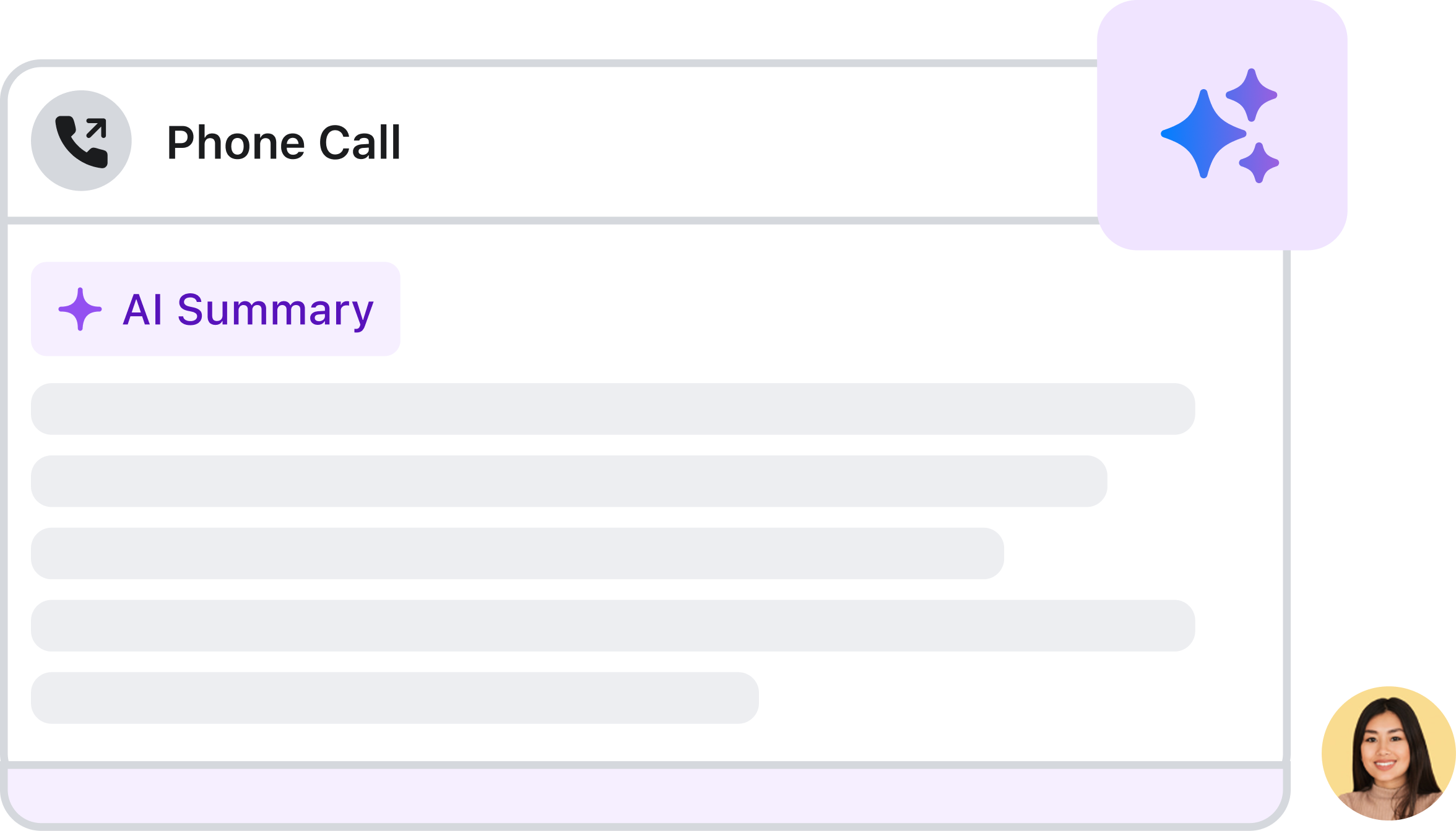 AI Message Avatar Purple